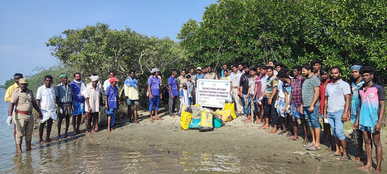 pichavaram Mangrove - Save Wetland Campaign Clean-up Drive